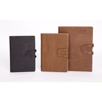 Impressão em offset Custom PU Leather Notebook with Lock